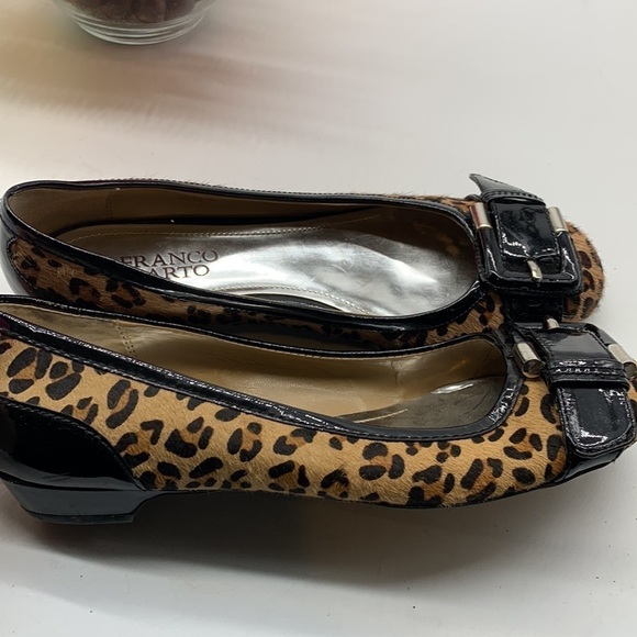 Franco Sarto L-cord Cow Hair Leopard Flats Sz 7.5. BFL0591A - Picture 3 of 8